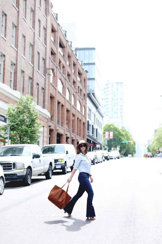 Canadian tuxedo outfit idea