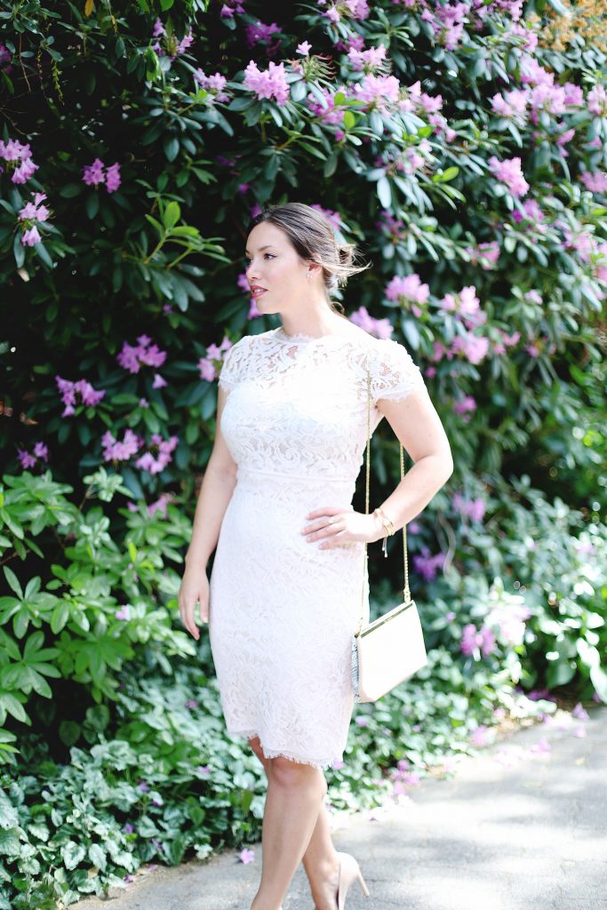 David's Bridal wedding guest dress