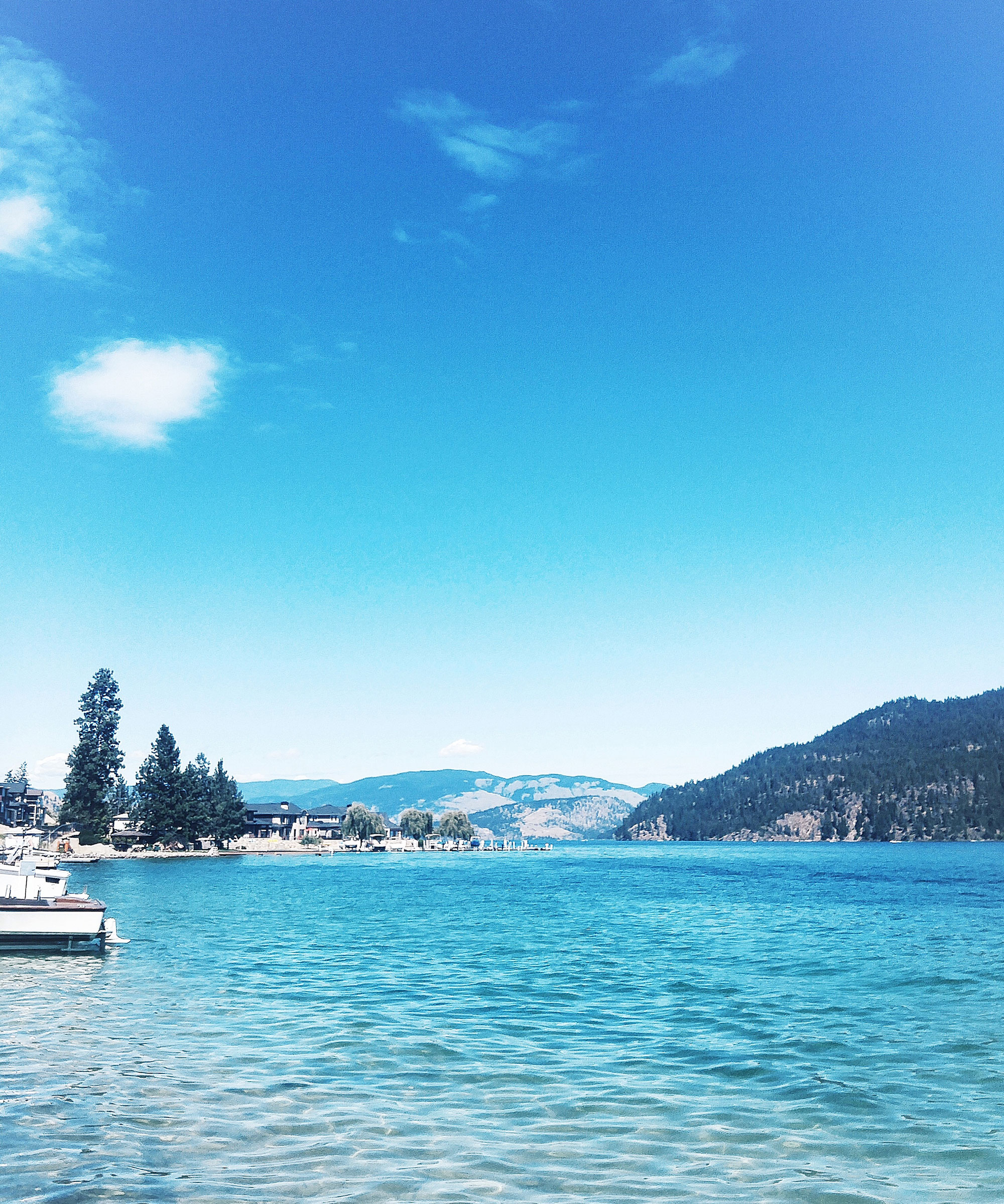 Most beautiful lakes in the Okanagan, Canada