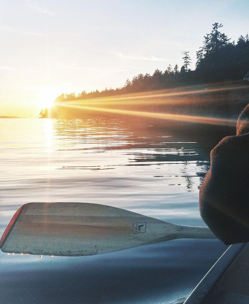 Sunset in Powell River, Sunshine Coast