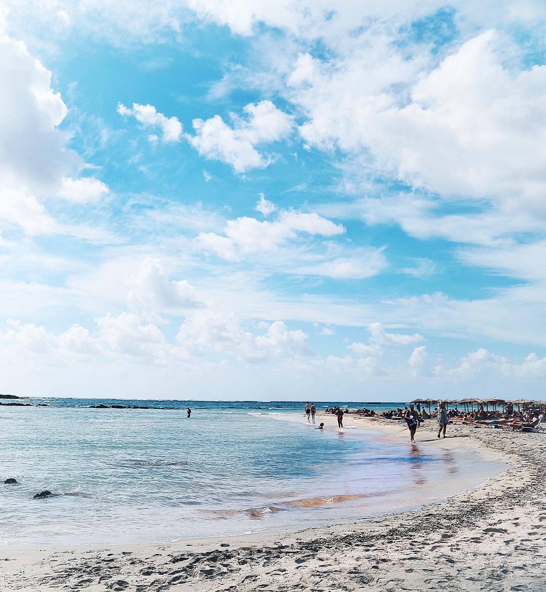 Best beaches in Greece: the pink sand beach of Elafonisi beach in Crete, Greece