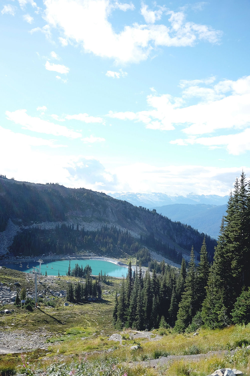 A travel guide to Whistler: peak to peak gondola at Blackcomb, Whistler