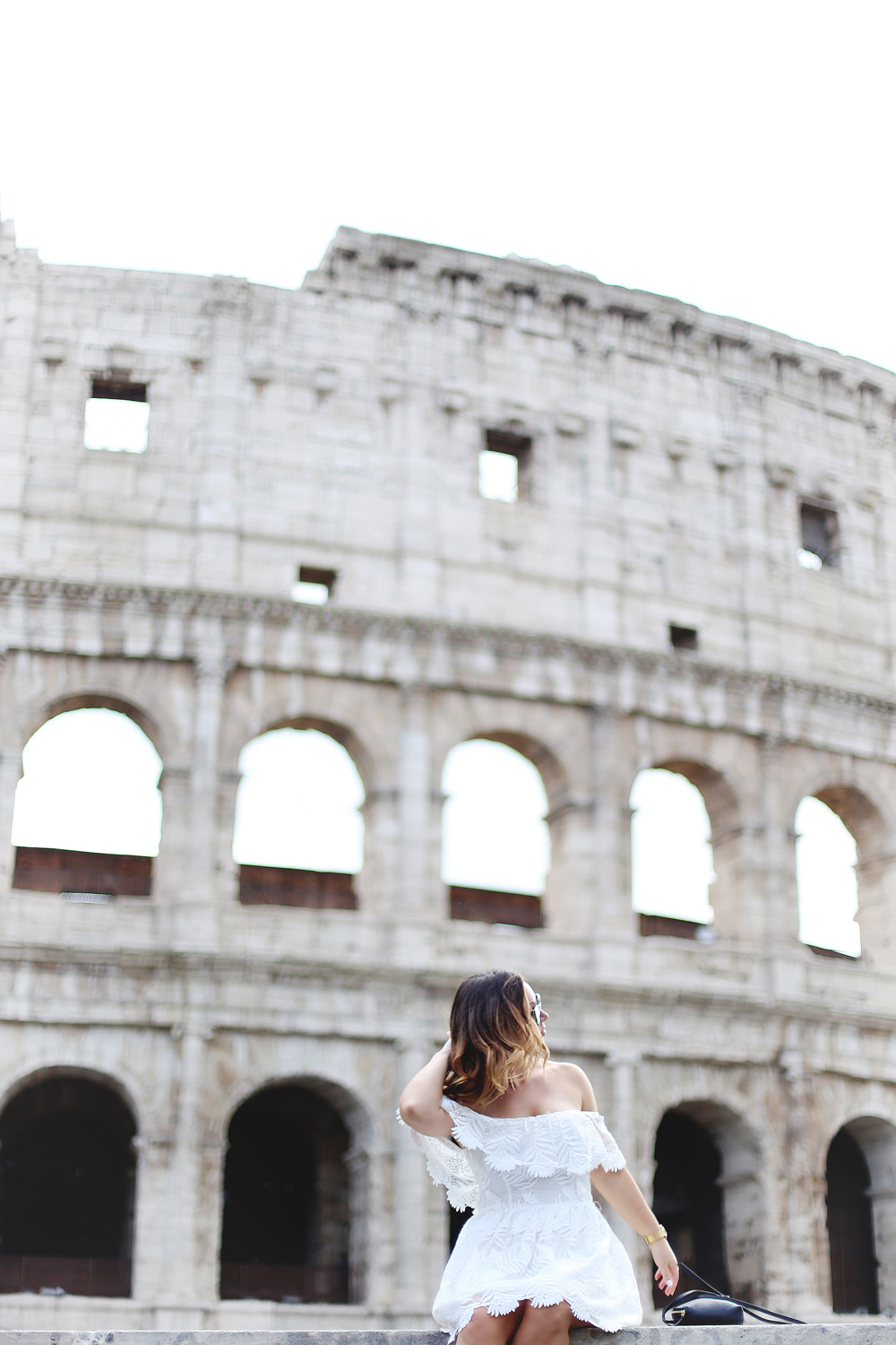 To Vogue or Bust shares Rome travel tips in her Rome travel guide in Revolve lace dress