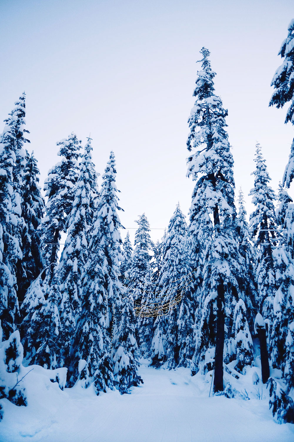 Things to do in Vancouver at Christmas - Grouse Mountain Peak of Christmas ice skating, snowshoeing and skiing