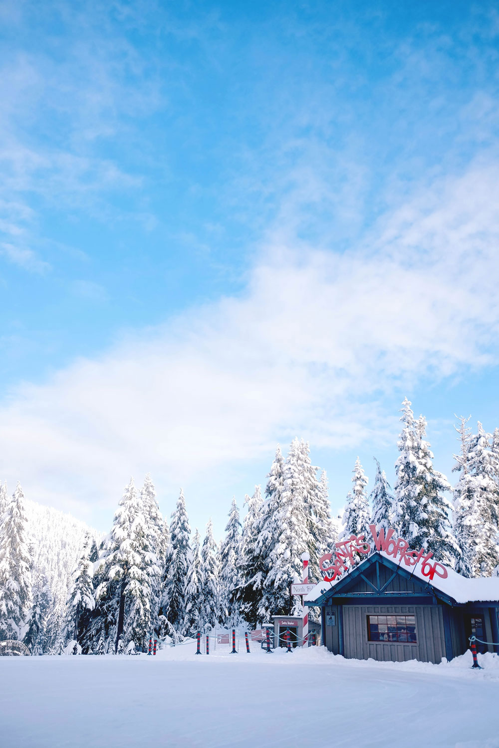 Things to do in Vancouver at Christmas - Grouse Mountain Peak of Christmas ice skating, snowshoeing and skiing