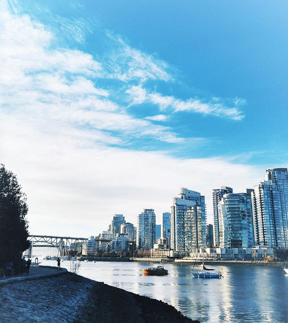 Best Instagram locations in Vancouver - Stanley Park, Gastown steam clock, Granville Island, Lynn Canyon Park, Lynn Canyon Suspension Bridge, Quarry Rock view, Fairview Sea Wall, Third Beach