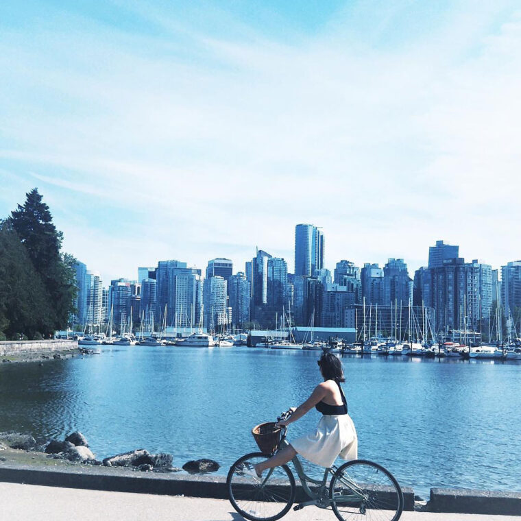 Best Instagram locations in Vancouver - Stanley Park, Gastown steam clock, Granville Island, Lynn Canyon Park, Lynn Canyon Suspension Bridge, Quarry Rock view, Fairview Sea Wall, Third Beach