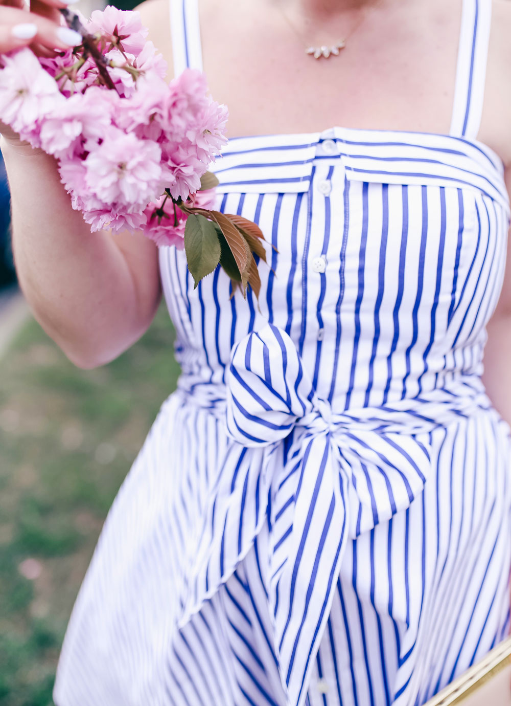 How to wear a striped dress for summer styled by To Vogue or Bust