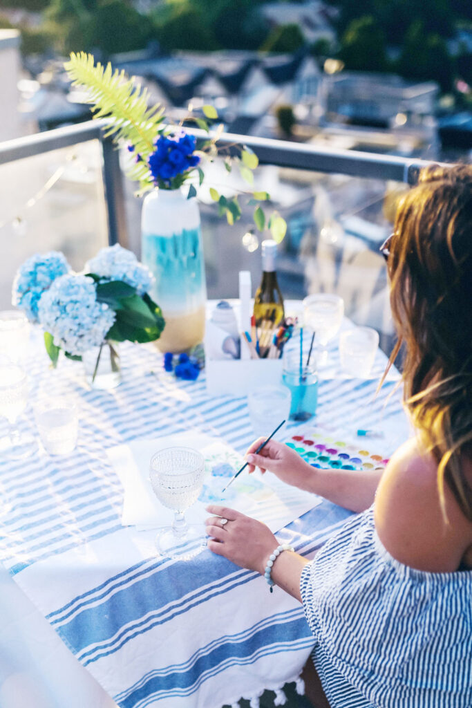 Tips for hosting a watercoloring party by To Vogue or Bust