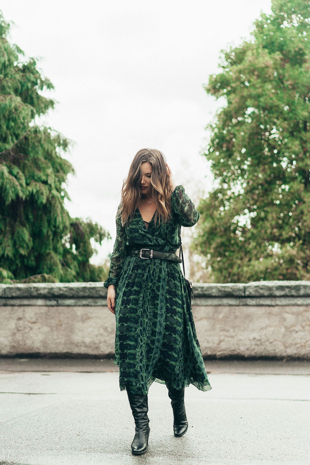How to wear a maxi dress in fall by To Vogue or Bust