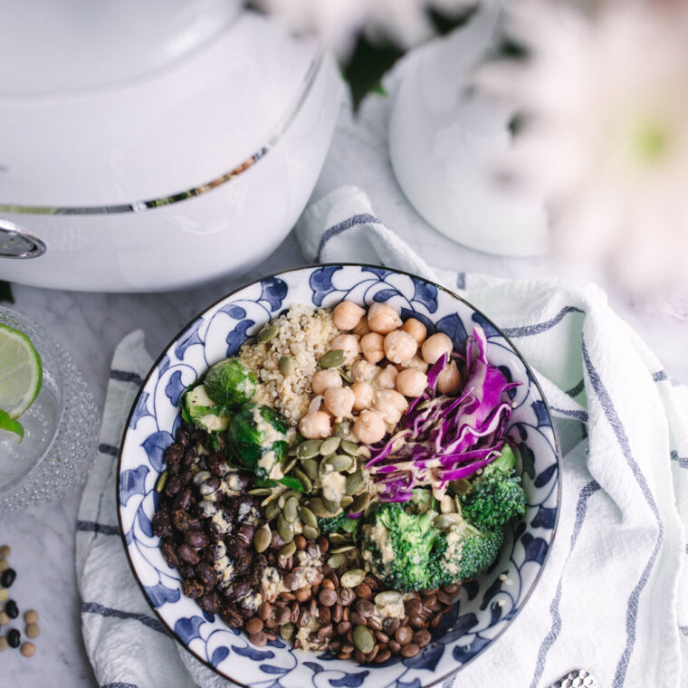 vegan abundance bowl recipe by To Vogue or Bust