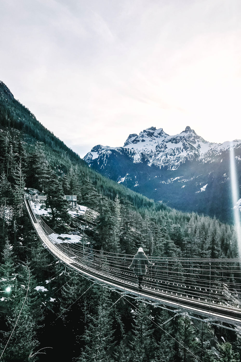 Sea to sky suspension bridge by To Vogue or Bust