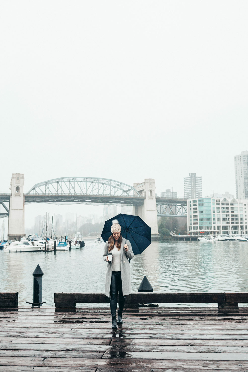 rainy day outfit idea styling tips by To Vogue or Bust