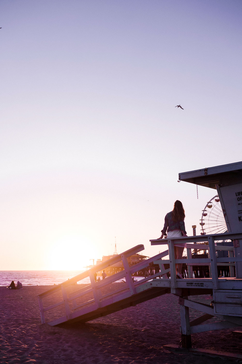 santa monica lifeguard stands by To Vogue or Bust