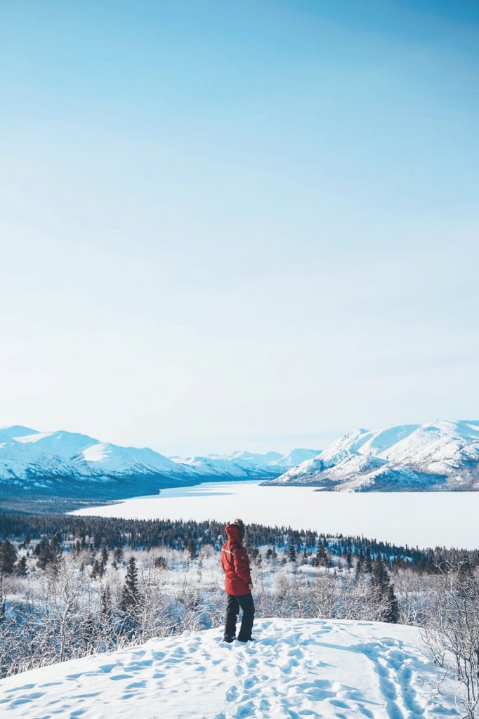 Snowmobiling in the Yukon