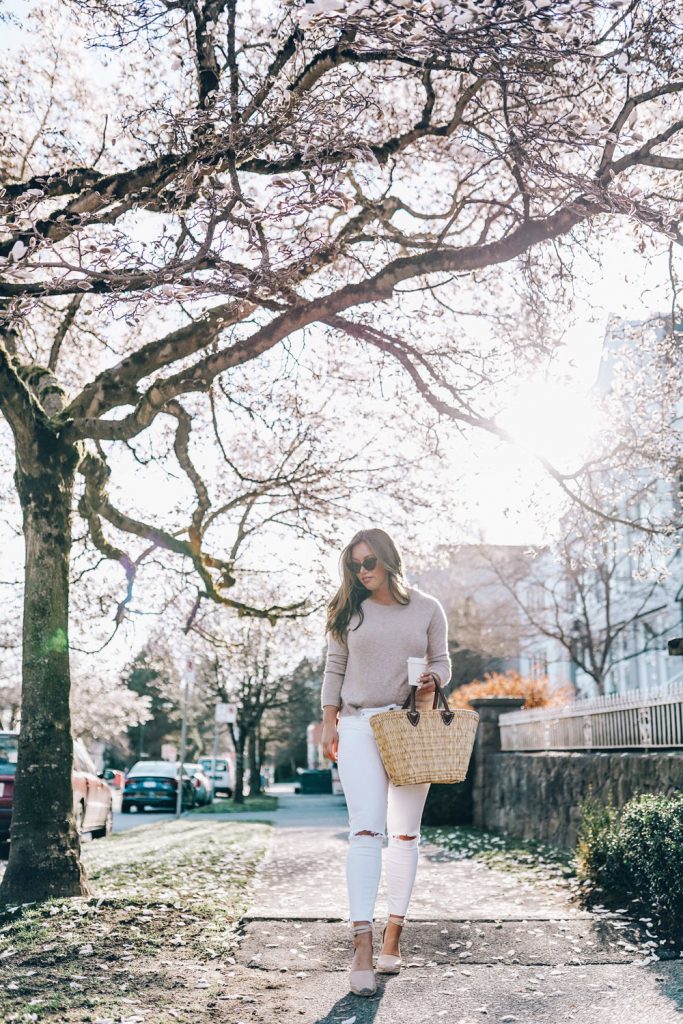 Add some major summer time vibes to your look with just two accessories; basket bags and chic espadrilles!