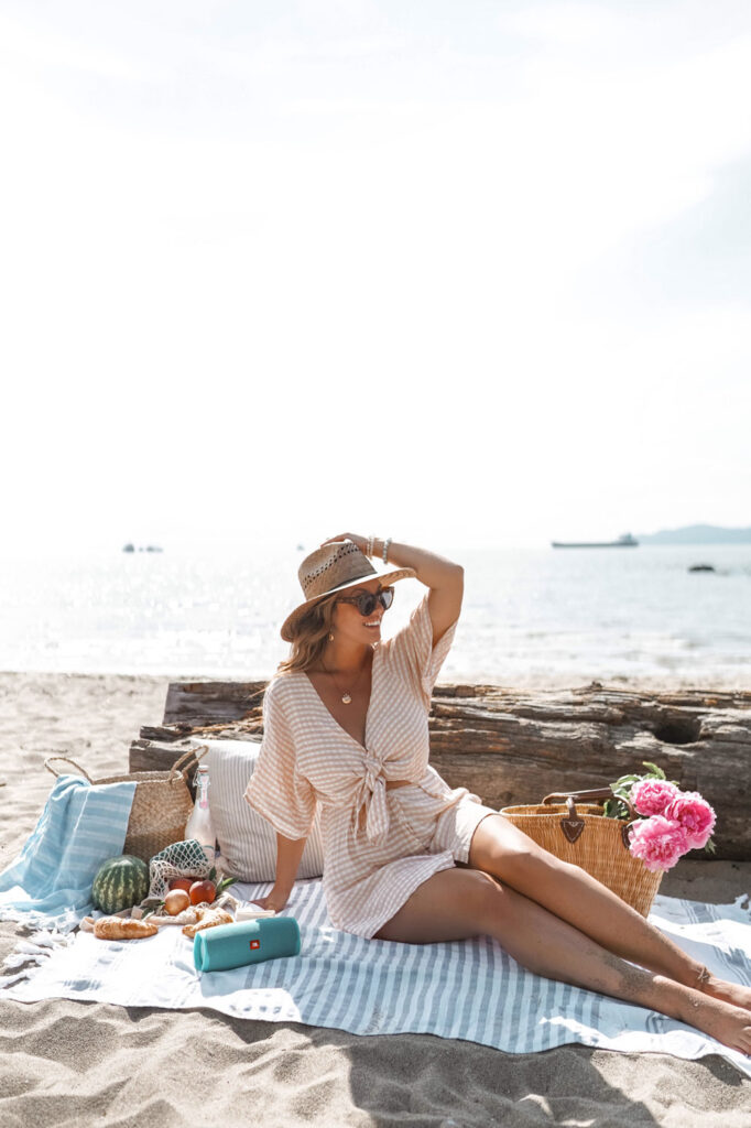 Essentials for the ultimate beach picnic; a must for Summer 2019.