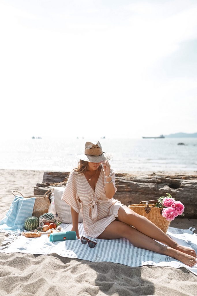 Essentials for the ultimate beach picnic; a must for Summer 2019.