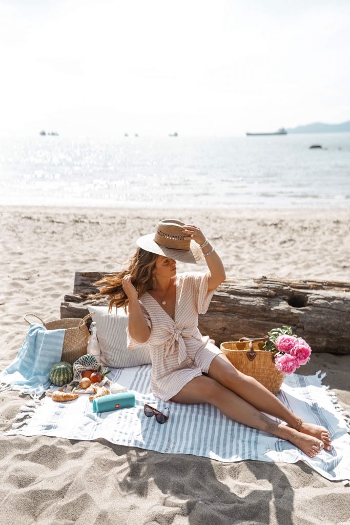 Essentials for the ultimate beach picnic; a must for Summer 2019.