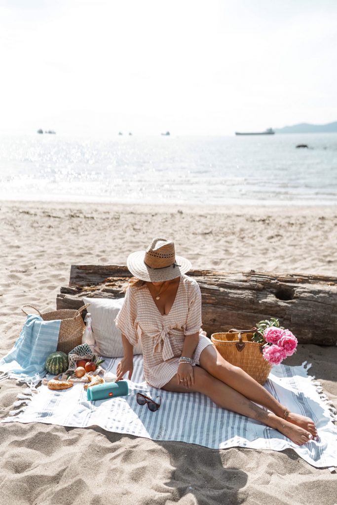 Essentials for the ultimate beach picnic; a must for Summer 2019.