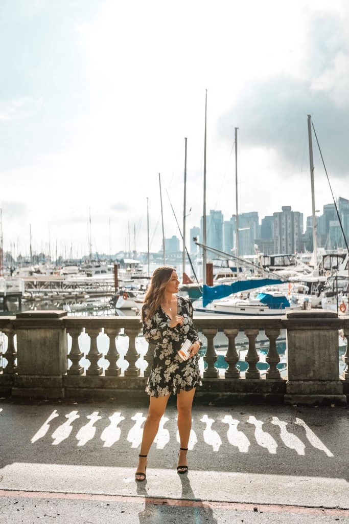 Floral dress for fall