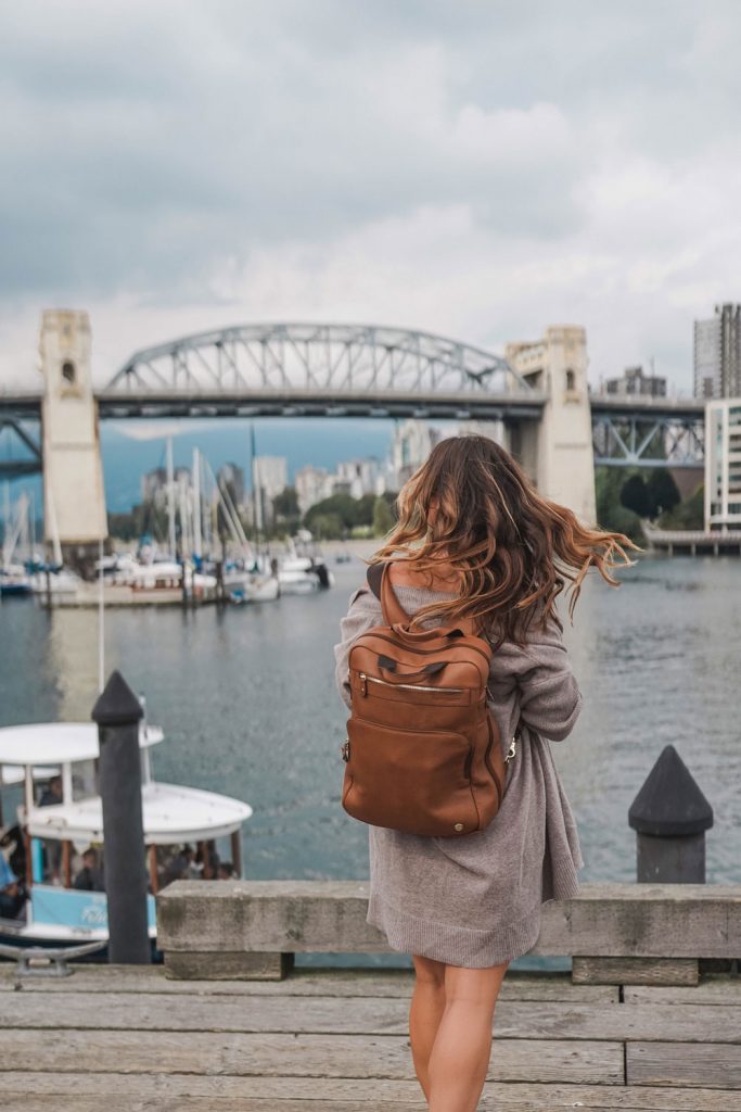 Poppy Barley leather backpack