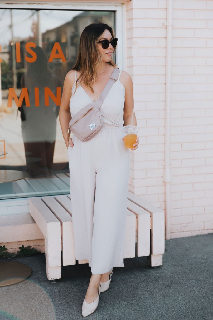 Aritzia jumpsuit, Herschel hip pack