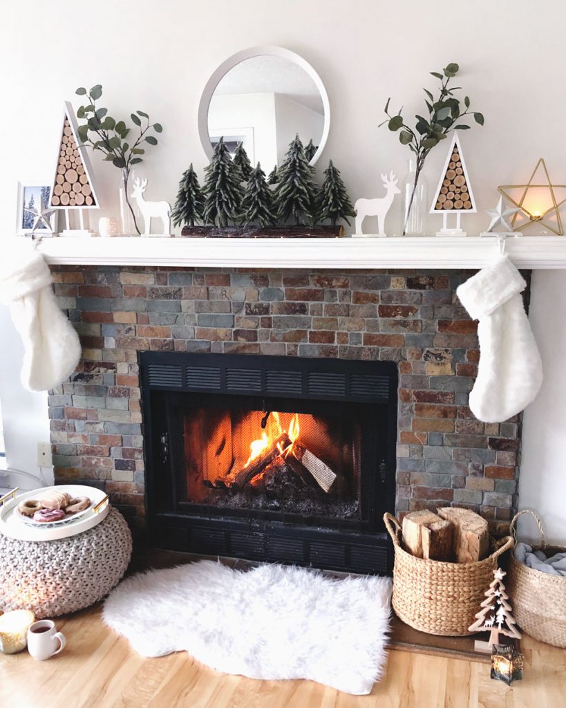 Fire mantle styling tips for the holidays
