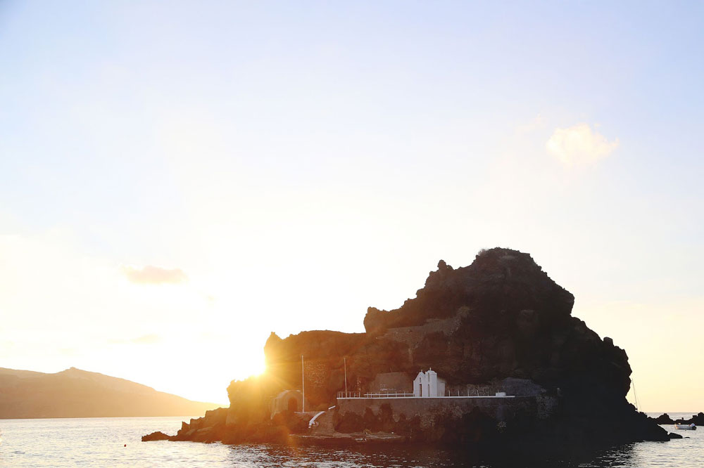 Sailing in Santorini