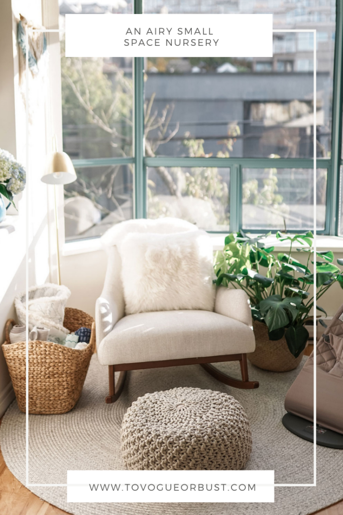 An airy small space nursery