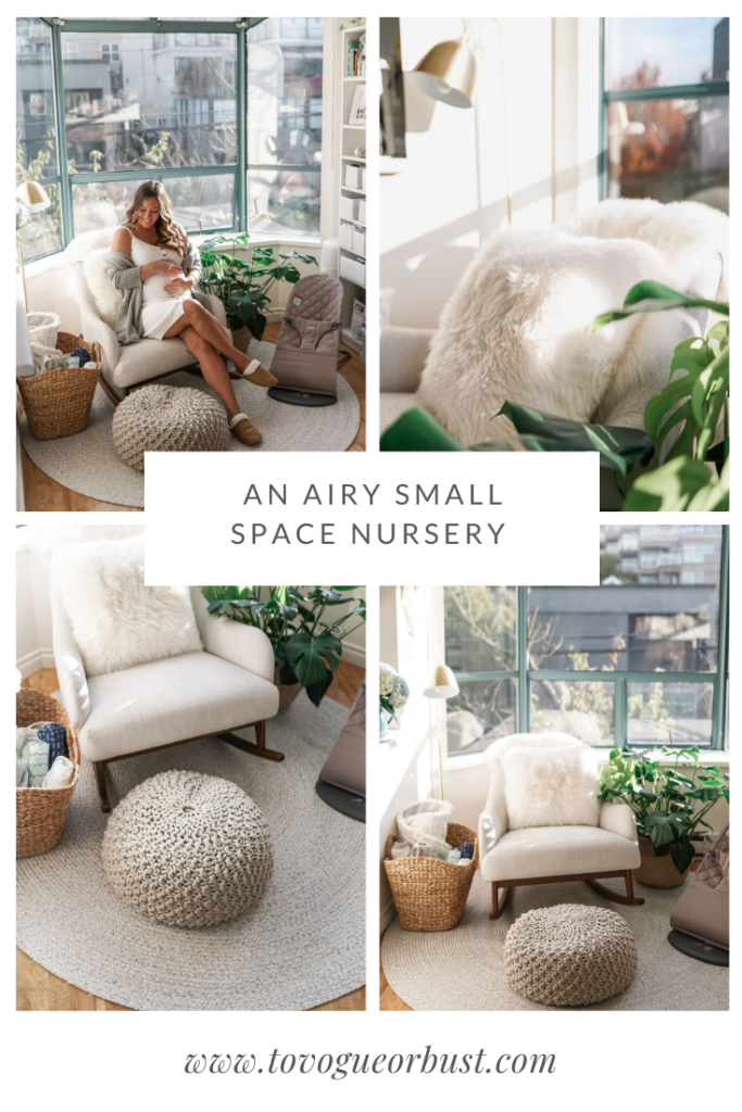 An airy small space nursery