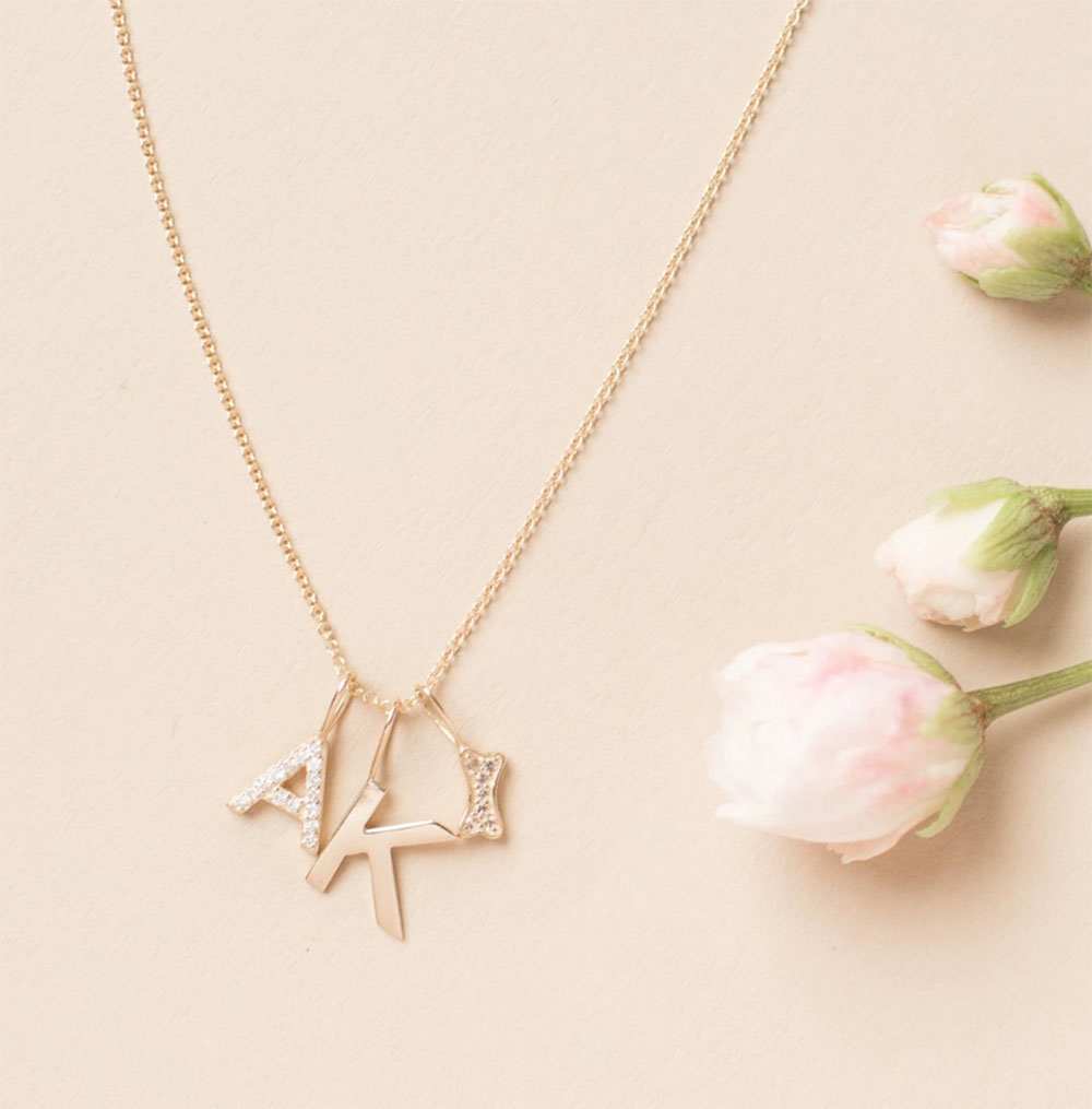 Melanie auld initial necklace shop