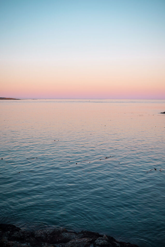 sunset in victoria canada