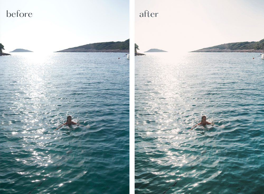 Lightroom preset for mobile