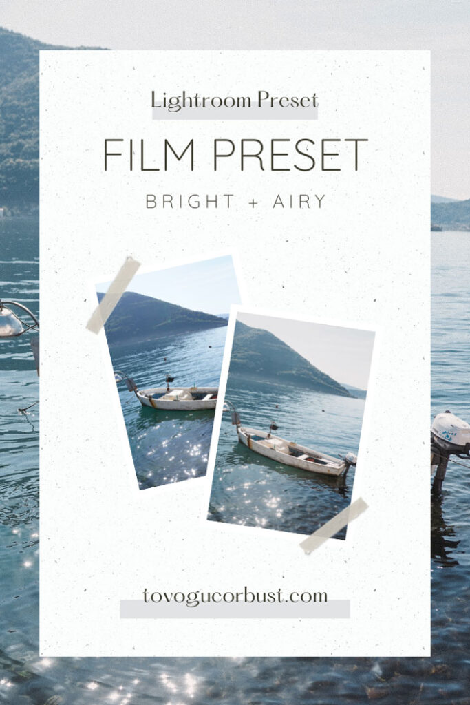 Lightroom preset for mobile