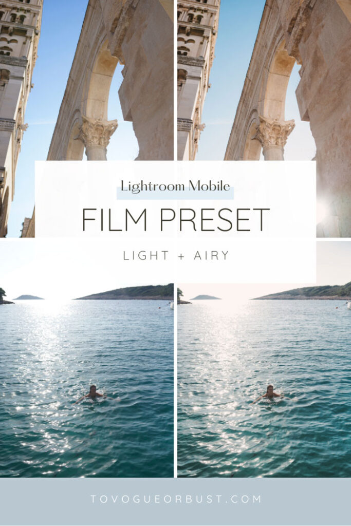 Lightroom presets on mobile