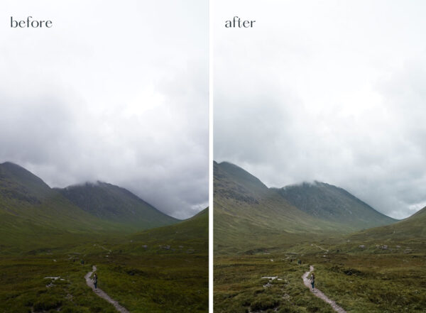 Scotland lightroom preset