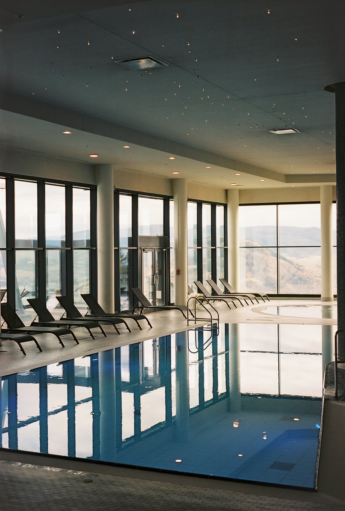 Indoor pool at Sparkling Hill Resort