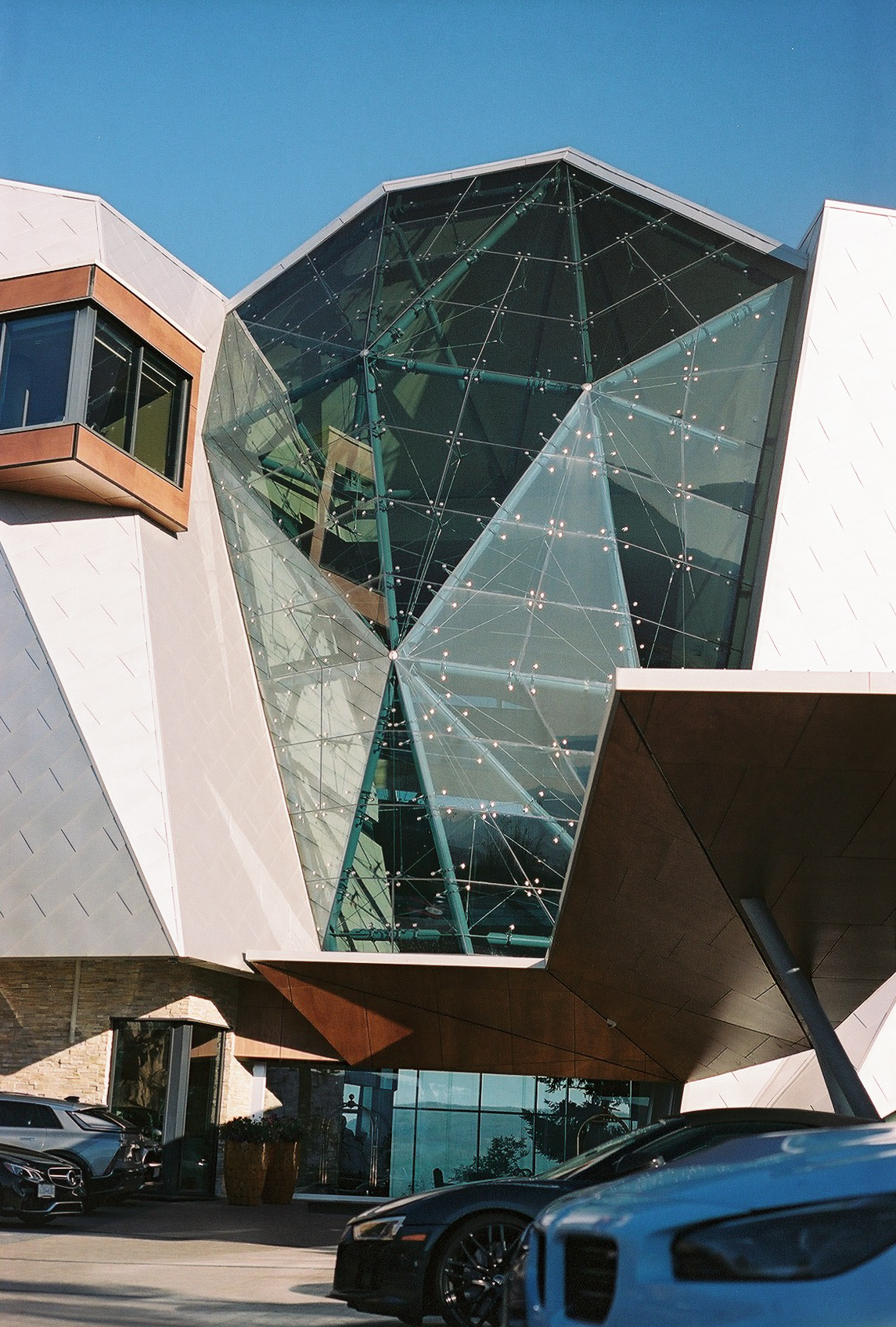Exterior of Sparking Hill Resort in the Okanagan