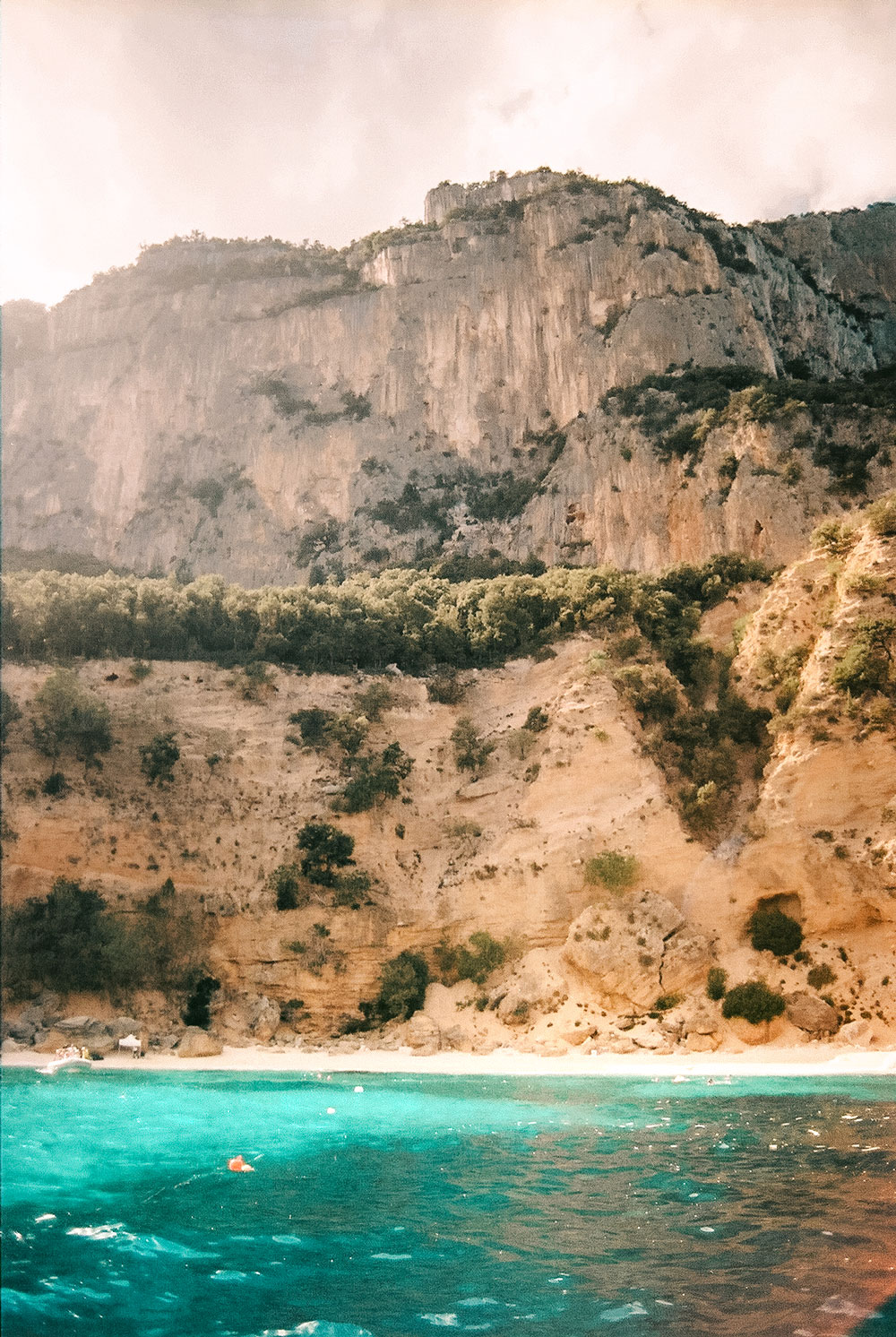 Dramatic cliffs along the Baunei coast in eastern Sardinia