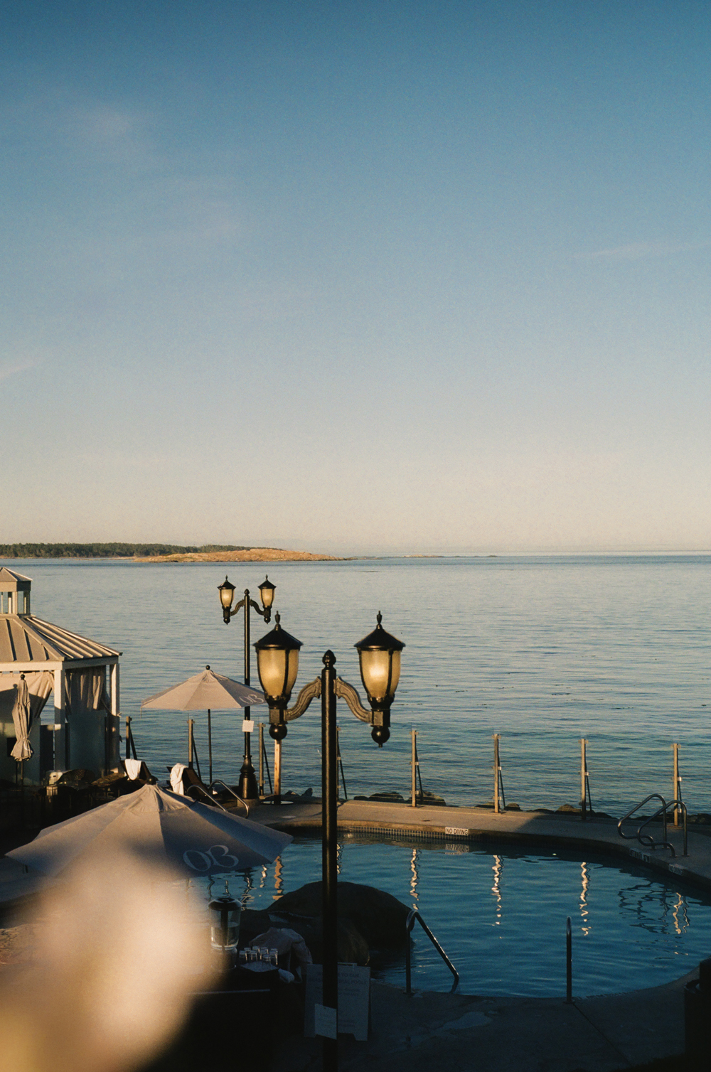 Peaceful ocean view from Oak Bay in Victoria, British Columbia