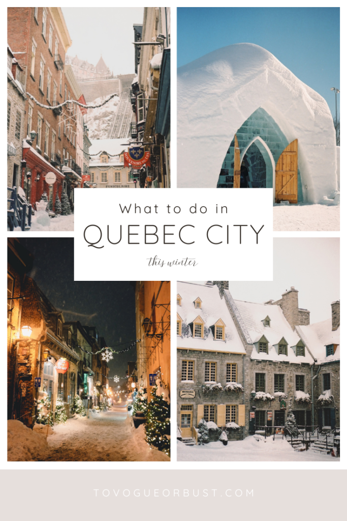 Quebec City winter travel guide