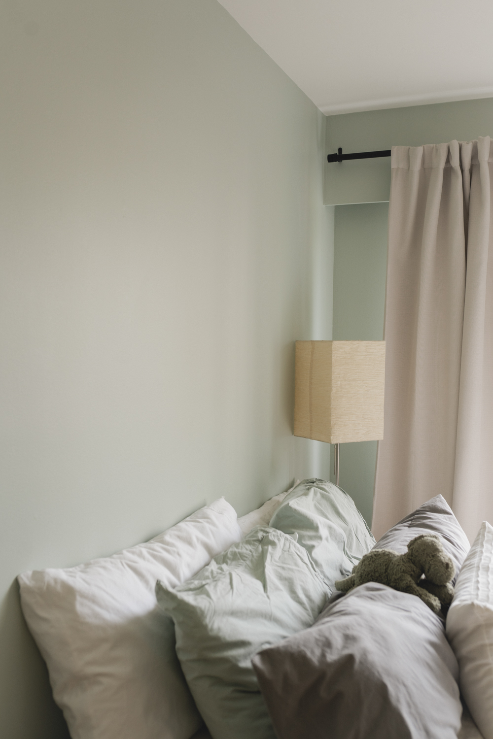 Bright finished bedroom after professional interior painting in Vancouver
